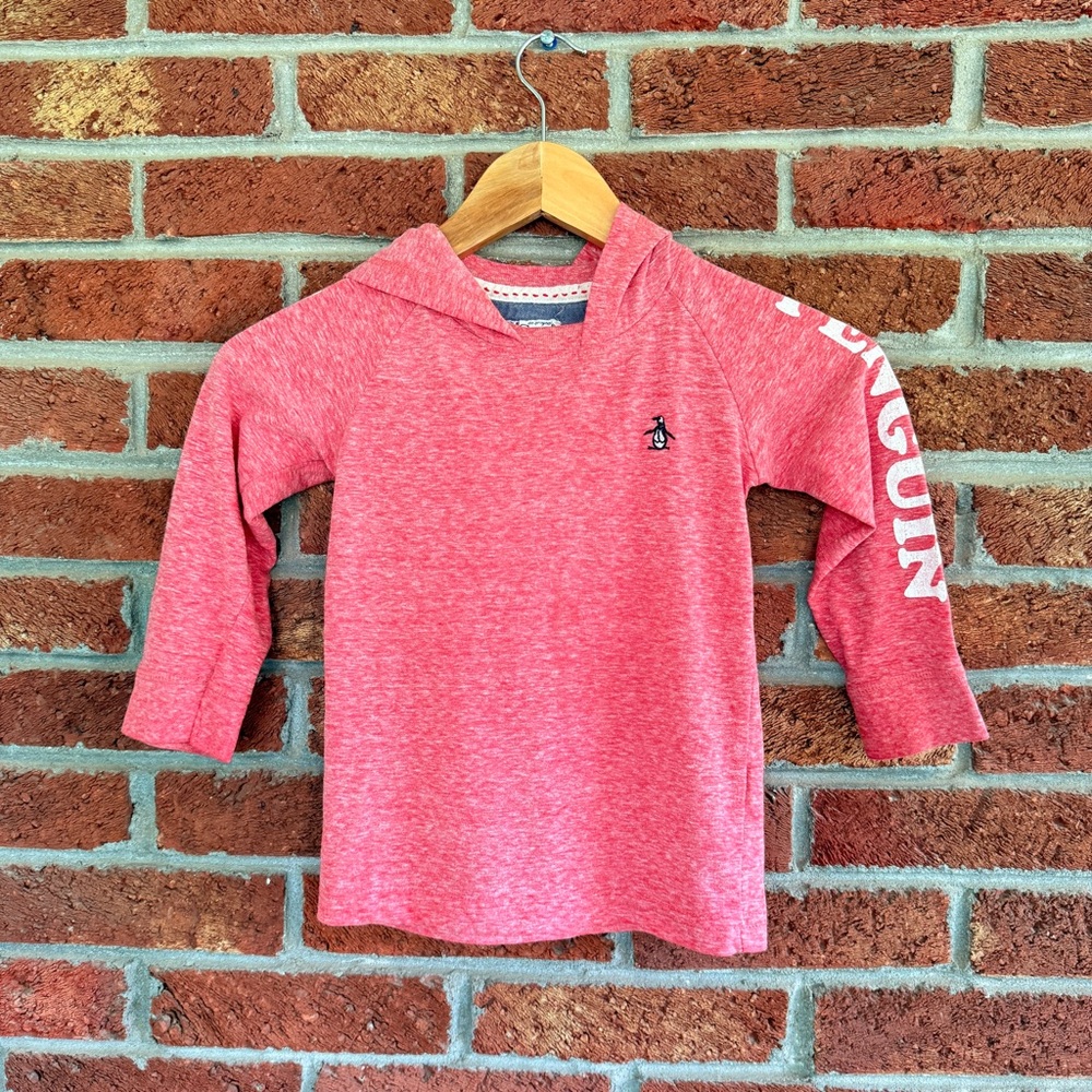 Original Penguin Kids Red Hoodie.  Size 4.